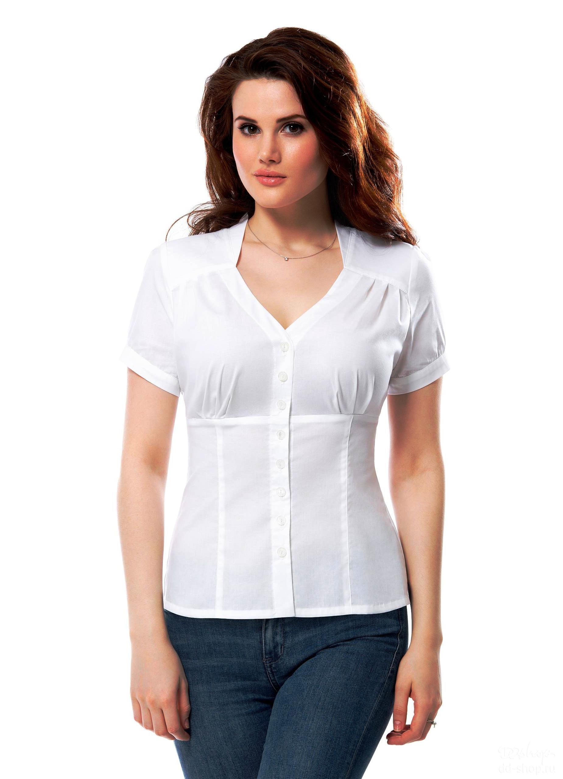 Фасоны летних блузок с коротким рукавом для полных женщин