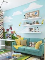 Декор детской комнаты - яркие идеи для оформления стен и потолка