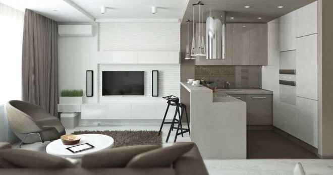 Дизайн квартиры студии - современные и стильные решения