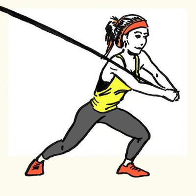 упражнения с резиновой петлей для женщин