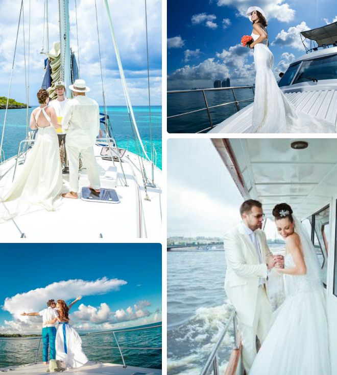 свадьба в морском стиле