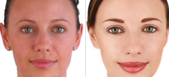 перманентный макияж век фото до и после 2