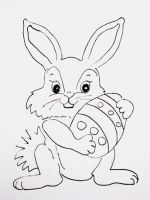 Рисунок «Пасхальный кролик»
