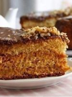 Очень вкусный и простой бисквитный торт – рецепт