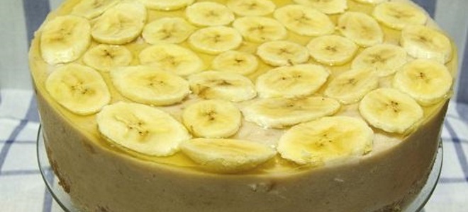 творожно банановый торт