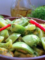 Салат из зеленых помидор на зиму - вкусные рецепты оригинальной домашней консервации