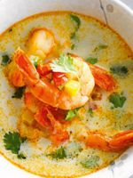Суп с креветками - вкуснейшее блюдо для любителей морепродуктов
