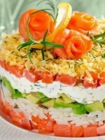 Салат с красной рыбой - самые вкусные рецепты для праздничного стола