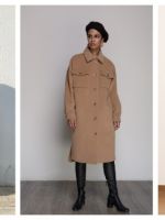 Женское пальто-рубашка - 64 фото стильных сочетаний и луков