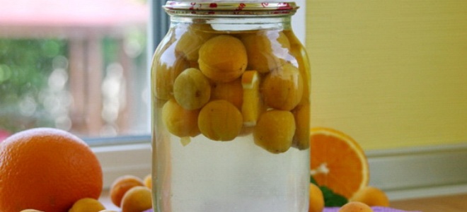 Абрикосовый компот с апельсином на зиму – рецепт