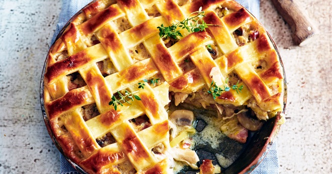 Пирог с картошкой и грибами - вкусные и оригинальные рецепты закусочной выпечки