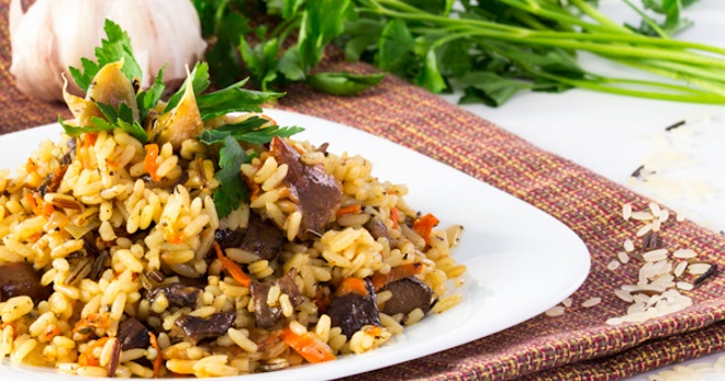 Постный плов с грибами - простые, вкусные и оригинальные рецепты блюда без мяса