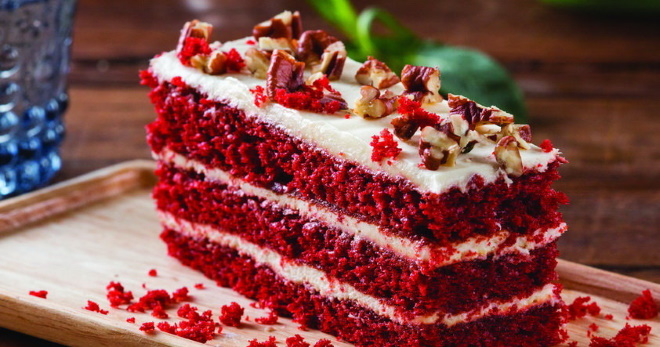 «Красный бархат» - яркий, вкусный праздничный десерт