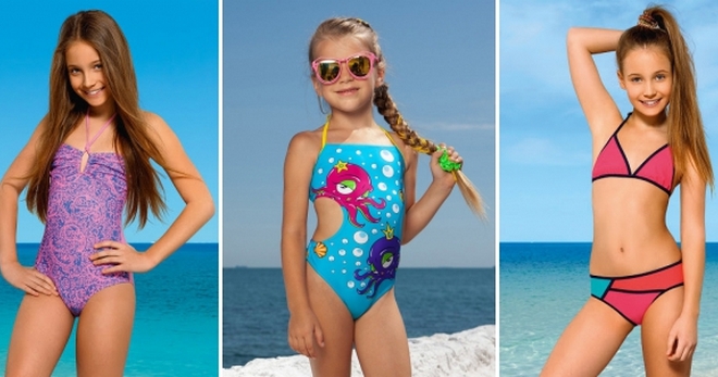 Детские купальники - стильные образы для маленьких модниц