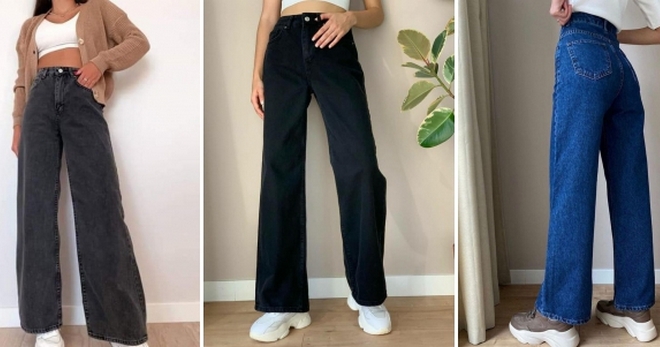 Женские джинсы трубы - стильные образы для каждой модницы