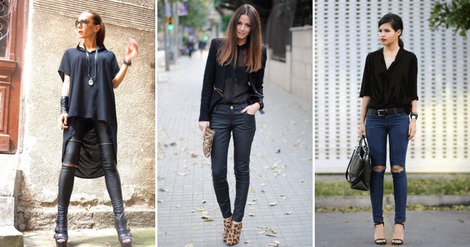 Черная рубашка - 76 идей стильных сочетаний с разной одеждой