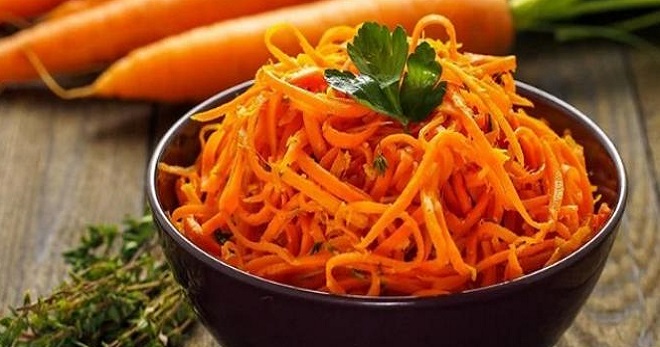 Морковь по-корейски на зиму - вкусная, пикантная заготовка