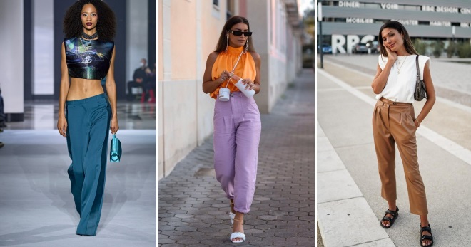 Модные женские брюки на лето 2022 - подборка стильных образов для жарких дней