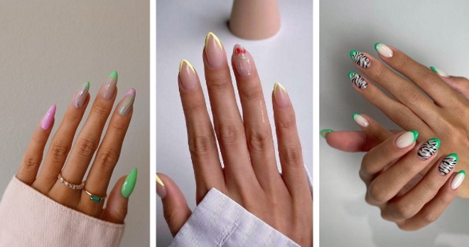 Summer manicure french - more than 100 ideas for any shape of nails