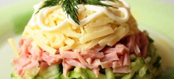 баварский салат с ветчиной