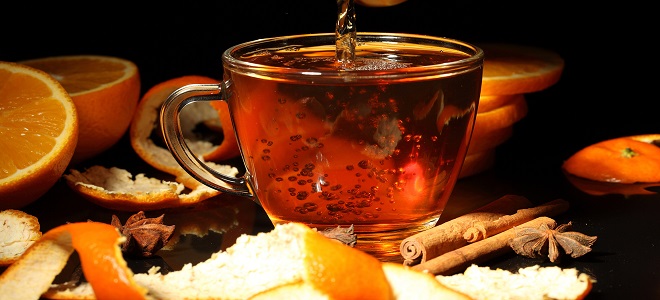 Чай из мандариновых корок - рецепт