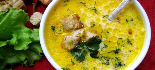 гороховый суп с копченым сыром