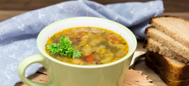 Гречневый суп - рецепт без мяса