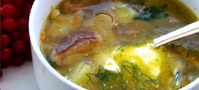 Грибной суп из белых грибов - рецепт