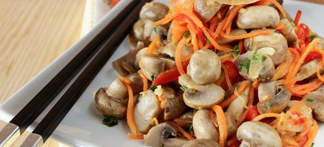 грибы маринованные по корейски