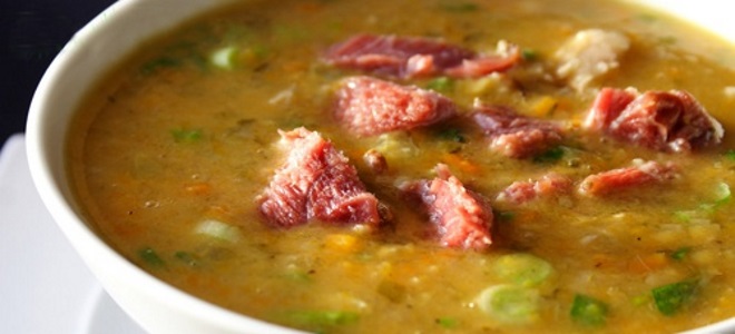 как приготовить гороховый суп с мясом