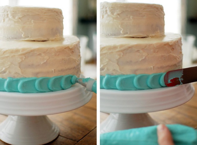 Как украсить торт кремом 6