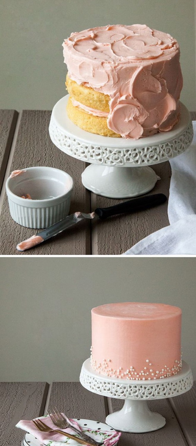 Как украсить торт кремом 8