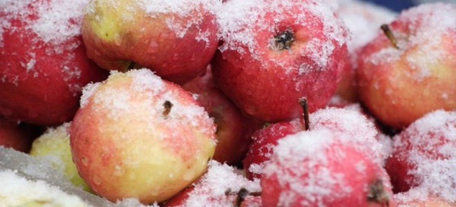 как заморозить яблоки на зиму целиком
