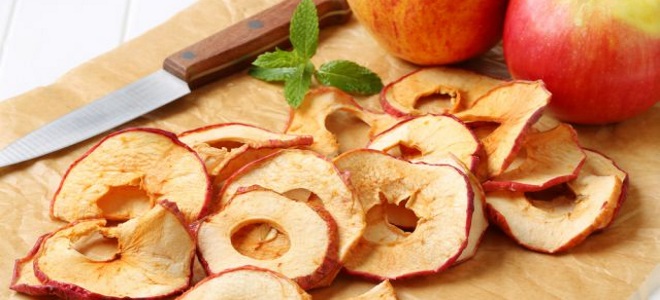 как засушить яблоки в духовке на зиму
