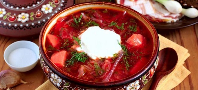 Борщ рецепт со свеклой и капустой из говядины с томатной пастой пошагово с фото