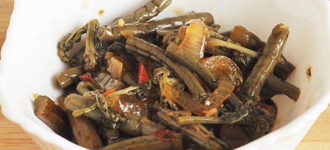 корейский салат из папоротника рецепт