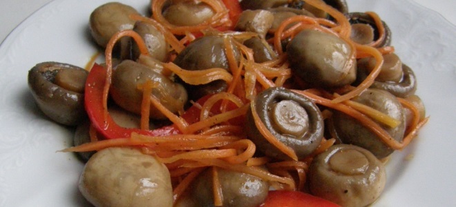 корейский салат с грибами