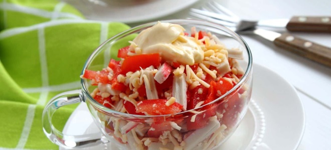 крабовый салат с рисом
