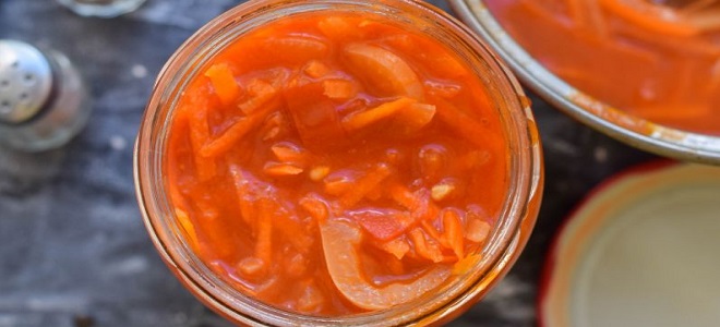 Лечо из болгарского перца с морковью
