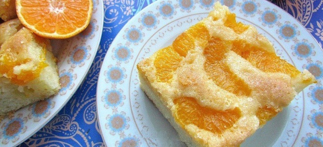 Мандариновый пирог из свежих мандаринов