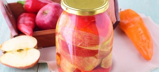 перец маринованный с яблоками на зиму