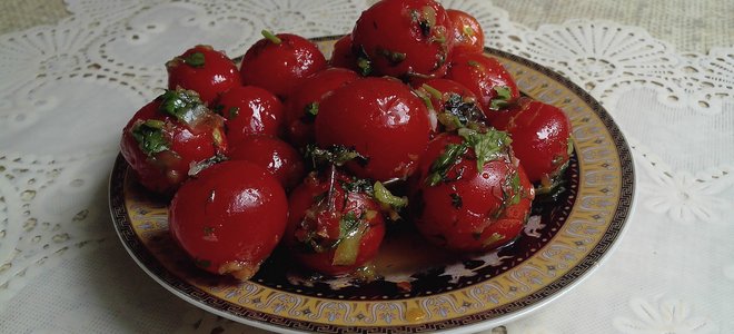 помидоры черри по корейски на зиму