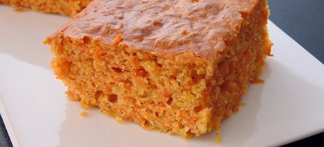 постный морковный кекс