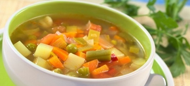постный овощной суп рецепт
