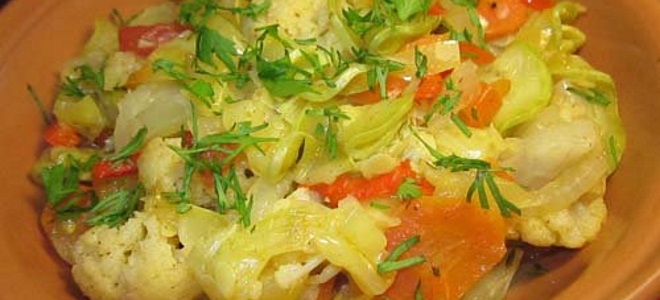 рагу овощное с капустой и с картошкой