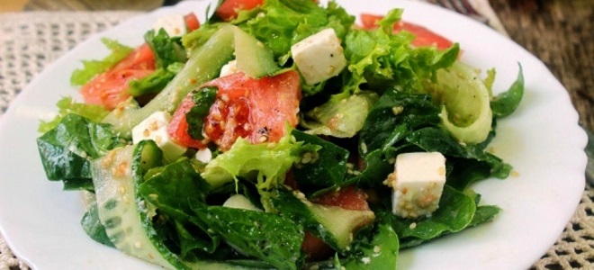 Рецепт греческого салата с сыром фета