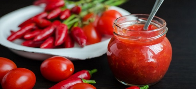 recept ostroy adzhiki s pomidorami i yablokami