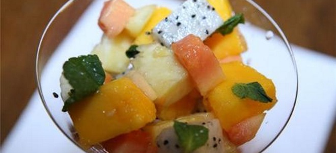 Рецепт салата с папайей