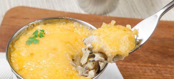 рецепт жульена с грибами и сыром