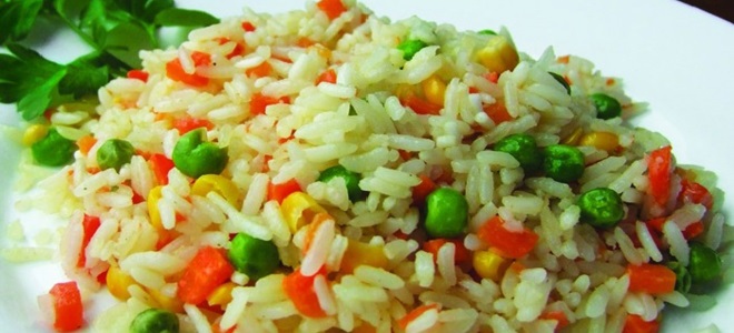 рис с овощами на гарнир